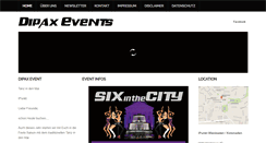 Desktop Screenshot of dipax-events.de