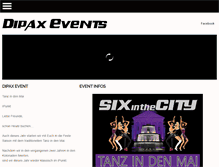 Tablet Screenshot of dipax-events.de